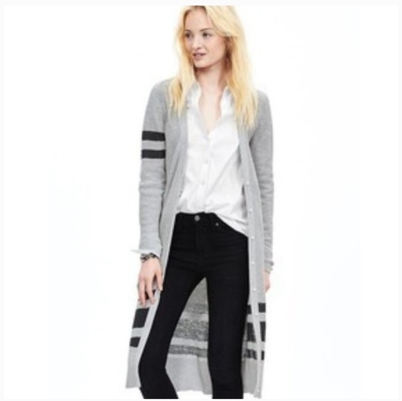 Banana Republic Sweaters - Banana Republic  black & white cardigan